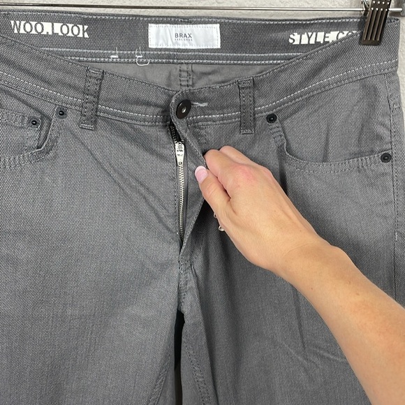 NWT Brax Cooper Fancy Woo Look Light Jeans Microprint Five Pocket Pants 31 - Picture 3 of 15
